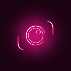 logo camera icon. Elements of Photo in neon style icons. Simple icon for websites, web design, mobile app, info graphics