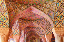 Fabulous View Of Vault Ceiling Inside The Nasir Al-Mulk Mosque