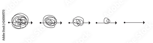 Fotomural Problem solving concept, problem and solution concept, vector illustration