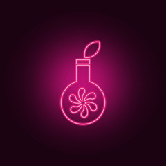 Canvas Print - aroma of oil icon. Elements of SPA in neon style icons. Simple icon for websites, web design, mobile app, info graphics