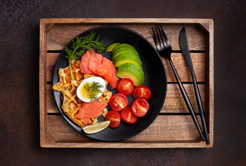 Sticker - potato waffles with vegetables