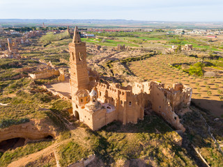 Panoramic view of Belchite, Spain