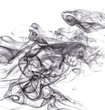 © yauhenka - Black smoke on white background