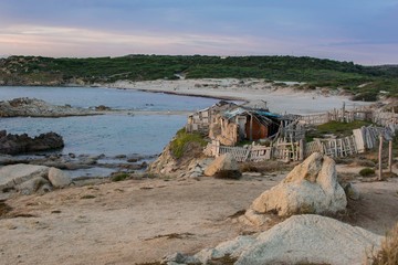 Sunset on the Rena Majore Beach