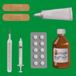ampoules and syringe