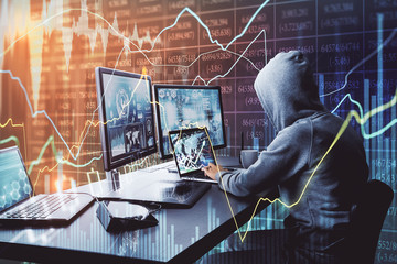 Poster - Malware and trade concept