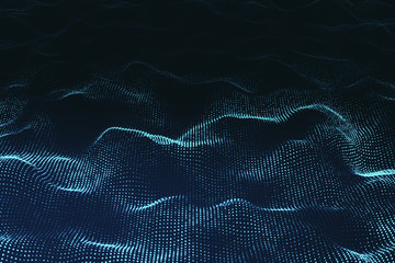 Fototapete - Digital wave wallpaper