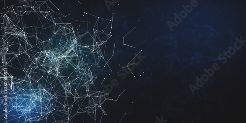 Glowing polygonal wallpaper