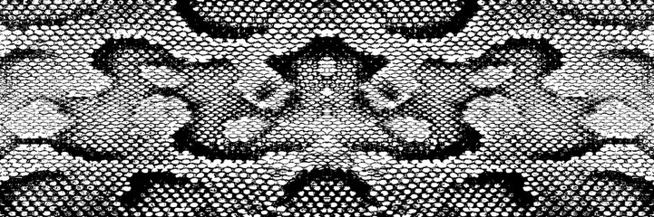 skin snake texture pattern boa black white print