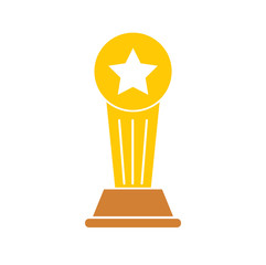 Awards icon on background for graphic and web design. Simple vector sign. Internet concept symbol for website button or mobile app.