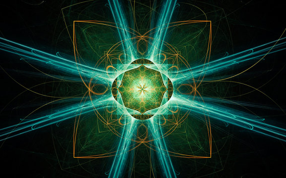 digital generated image in the form of abstract geometric shapes of various shades and colors for use in web design and computer graphics