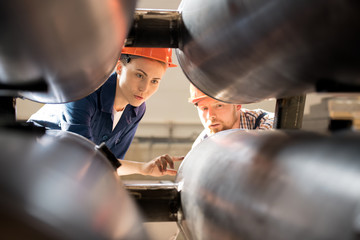 Canvas Print - Work of technical engineers