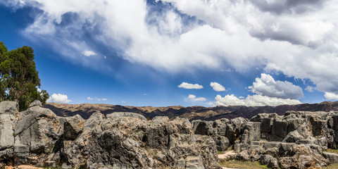 Wall Mural - Clouds over the cliffs