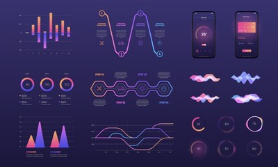 Fototapete - Infographics design vector and marketing icons can be used for workflow layout