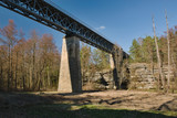 Fototapeta Most - Viaduct over Robecske udoli valley in czech turist region Machuv kraj