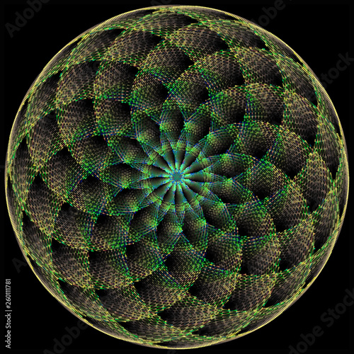 Fleur De Vie Géométrie Sacrée Cercle Fractales Mandalas