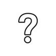 © nazar12 - Question sign line style icon. Vector illustration. Isolated.