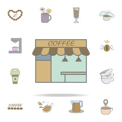 Poster - stall of coffee icon. coffee icons universal set for web and mobile