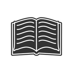 Poster - open book sketch icon. Element of Education for mobile concept and web apps icon. Glyph, flat icon for website design and development, app development