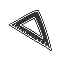 Poster - angle ruler sketch icon. Element of Education for mobile concept and web apps icon. Glyph, flat icon for website design and development, app development