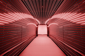 Poster - Futuristic tunnel interior background