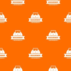 Poster - Measurement instrument pattern vector orange for any web design best