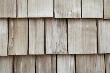 Wall Mural - pieces of wooden plank wall for texture background.