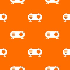 Poster - Retro radio pattern vector orange for any web design best