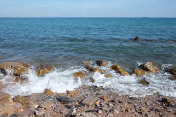 Daytime seaside view in Thailand,.