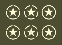 Set Of U.S Military Stars