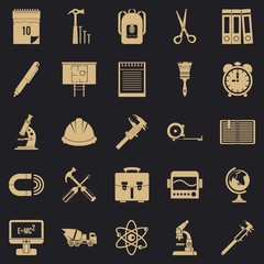 Poster - Compass icons set. Simple set of 25 compass vector icons for web for any design