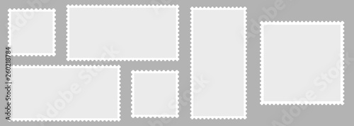 Fotomural Light Postage Stamps collection
