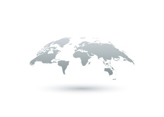 Wall Mural - earth map. earth globe icon. world map. earth in flat design