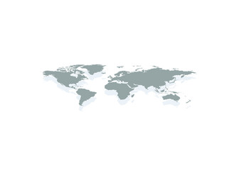 Wall Mural - earth map. earth globe icon. world map. earth in flat design
