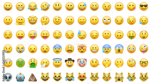 Fotografía Emoji set icons bor apps