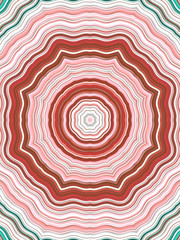 Aufkleber - Abstract ornament of multi-colored wavy lines. Dynamic Effect. Design Template. Modern Pattern. 3d rendering