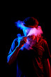 © Seventyfour - Man smoking electronic cigarette