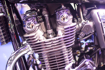 Motorcycle engine 4 piston