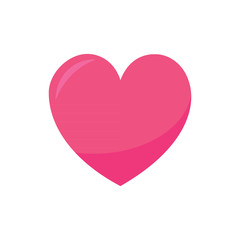 Wall Mural - heart pink icon