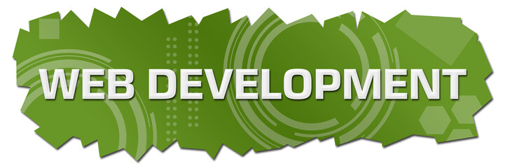 Web Development Green Technical Background Cutout 