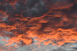 Dramatic Oklahoma Sky with Orange Reflections of the Sun Overlay	