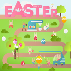 Poster - Easter Egg Hunt on Park Map