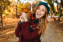 Leaves, Autumn, Portrait, Girl Free Stock Photo - Public Domain Pictures