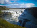 Fototapeta Tęcza - Gullfoss waterfall in Iceland