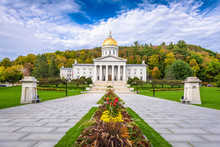 The Vermont State House In Montpelier, Vermont, USA