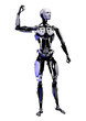 © photosvac - 3D Rendering Male Robot on White