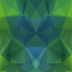 Wall Mural - Abstract geometric style background. Green, blue colors. Vector illustration