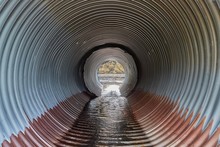 Round Canal Pipe Inside
