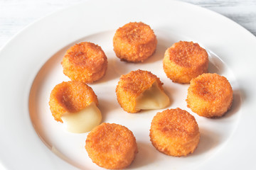 Canvas Print - Camembert nuggets