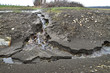 Earth erosion soil erosion by water lofting ground away